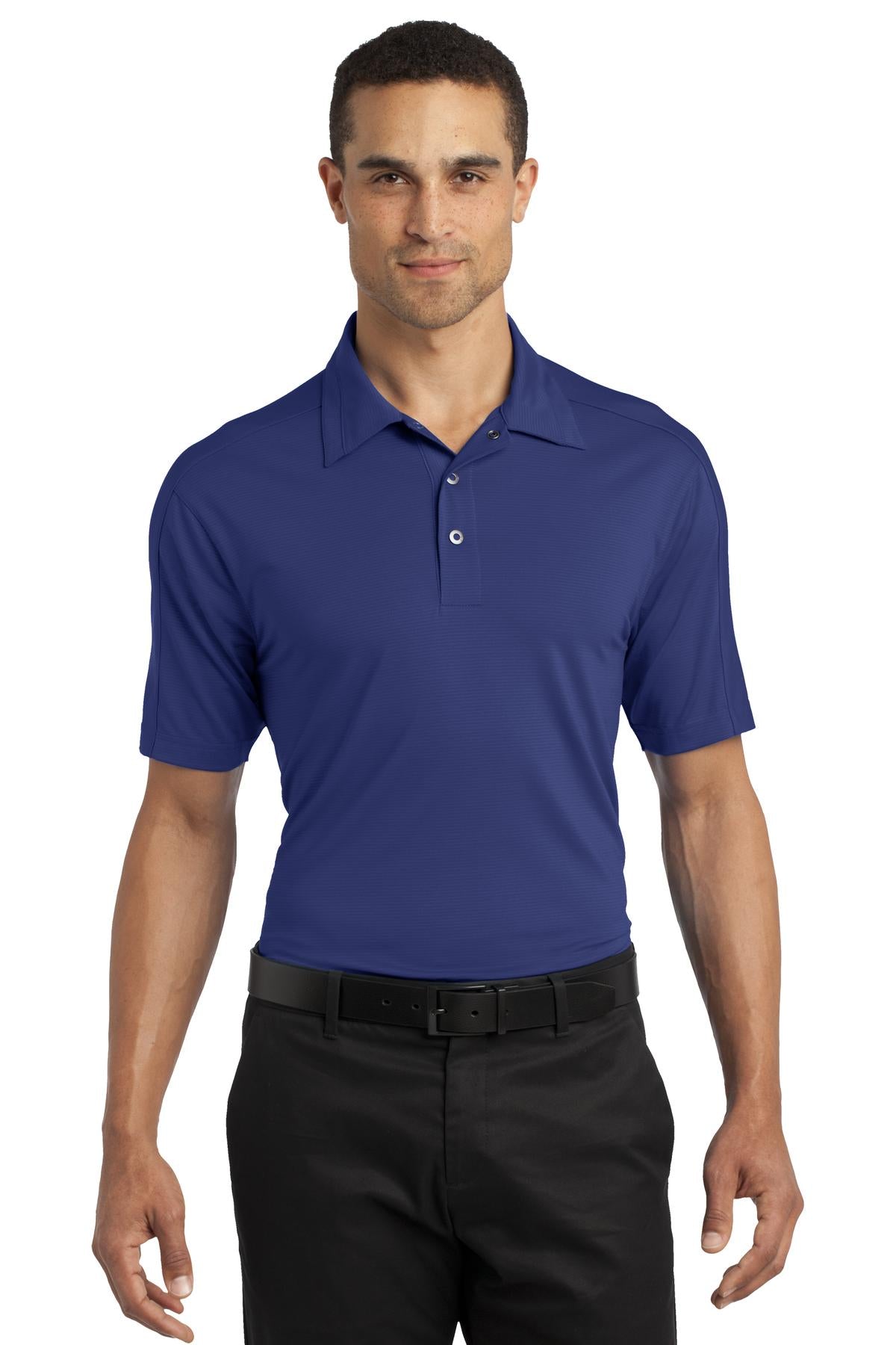 Front View of Blueprint OGIO Linear Polo. OG1030 plain