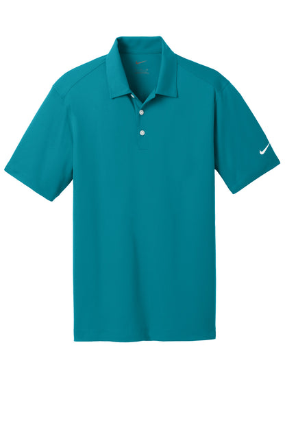 Front View of Blustery Nike Dri-FIT Vertical Mesh Polo. 637167 plain
