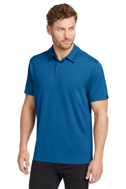 Front View of Bolt Blue OGIO Framework Polo. OG125 plain
