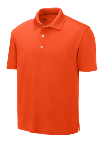 Front View of Bright Orange Sport-Tek Dri-Mesh Polo. K469 plain