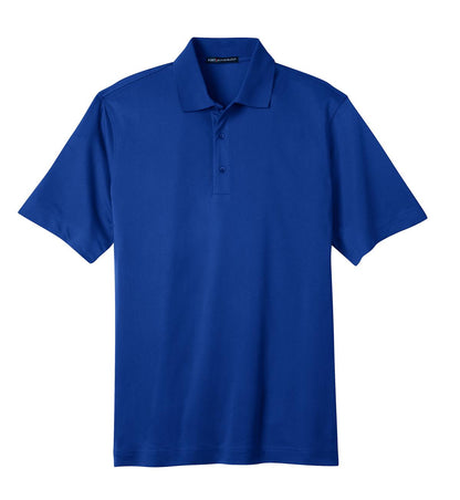 Front View of Bright Royal Port Authority Tech Pique Polo. K527 plain