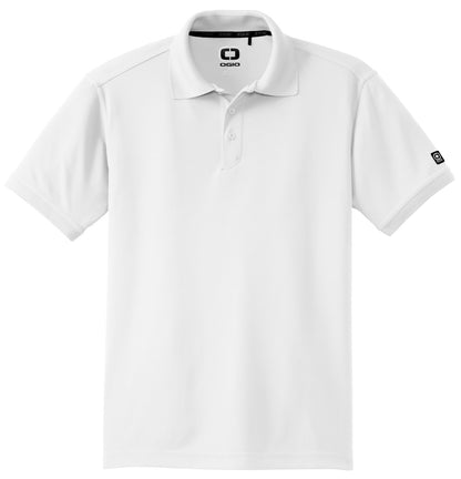 Front View of Bright White OGIO - Caliber2.0 Polo OG101 plain