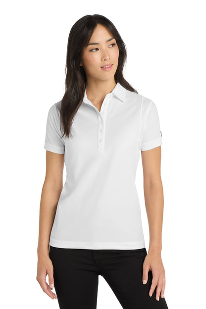 Front View of Bright White OGIO - Jewel Polo. LOG101 plain