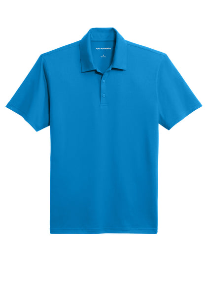 Front View of BrillBlue Port Authority Performance Staff Polo K398 plain