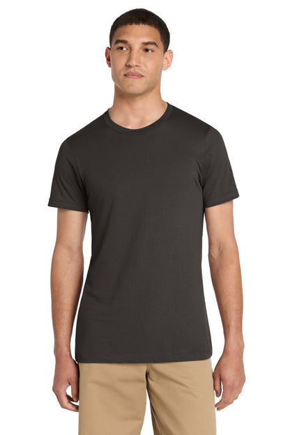 Front View of Brown BELLA+CANVAS Unisex Jersey Short Sleeve Tee. BC3001 plain