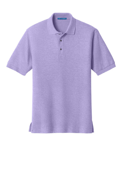 Front View of Brt Lavender Port Authority Extended Size Silk Touch Polo K500ES plain
