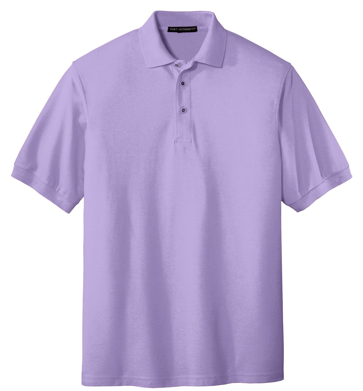 Front View of Brt Lavender Port Authority Extended Size Silk Touch Polo K500ES plain
