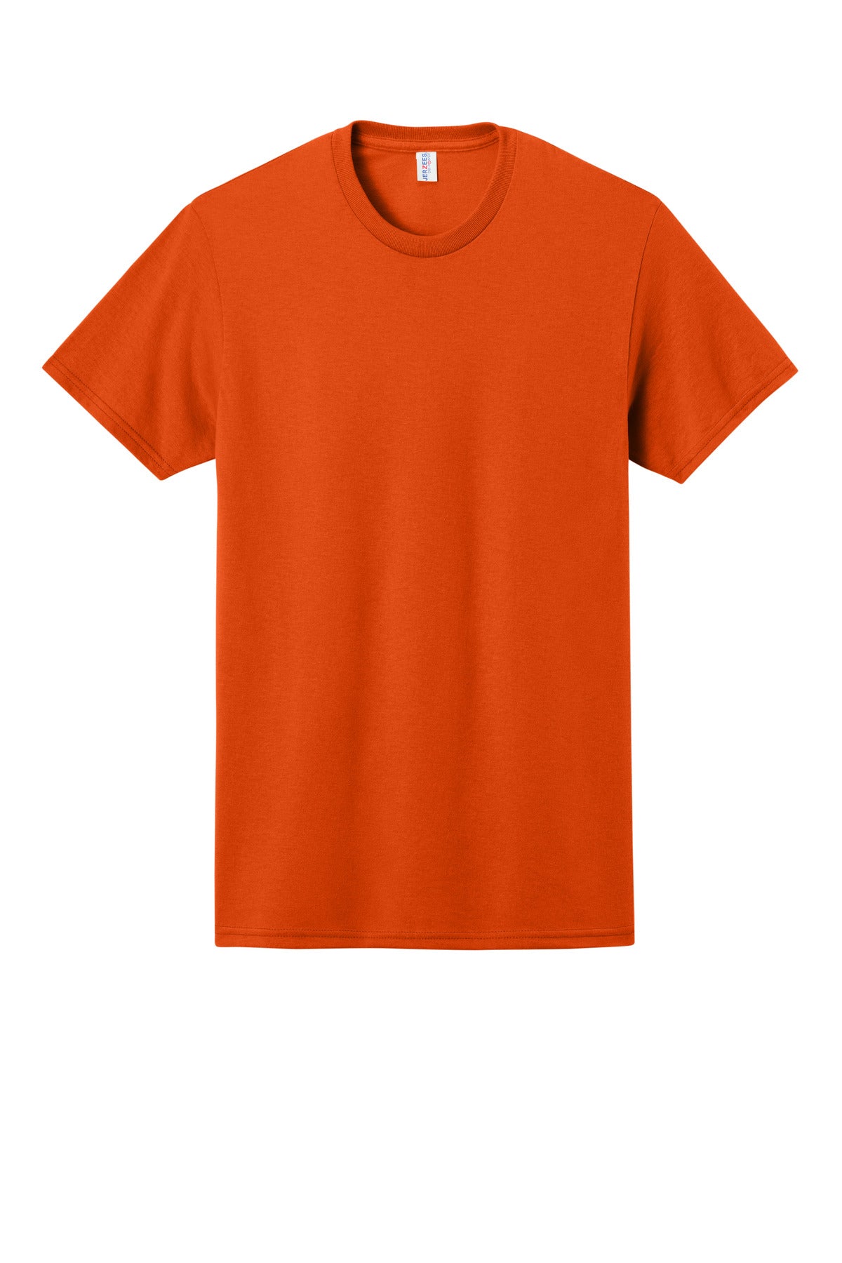 Front View of Burnt Orange Jerzees - Dri-Power 50/50 Cotton/Poly T-Shirt. 29M plain