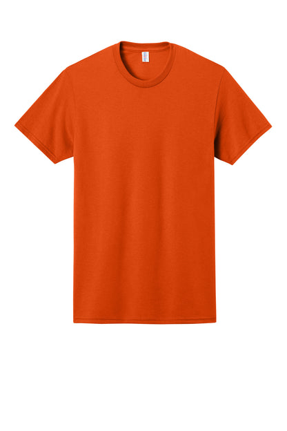 Front View of Burnt Orange Jerzees - Dri-Power 50/50 Cotton/Poly T-Shirt. 29M plain