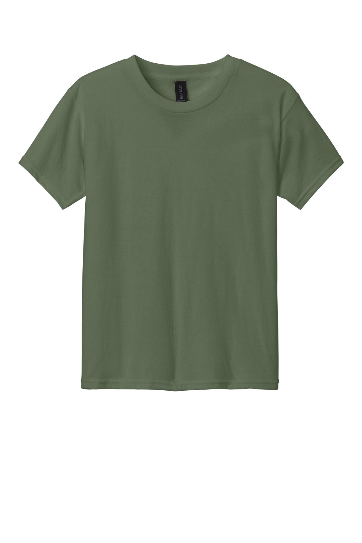 Front View of Cactus Gildan Youth Softstyle CVC Tee 64000BCVC plain