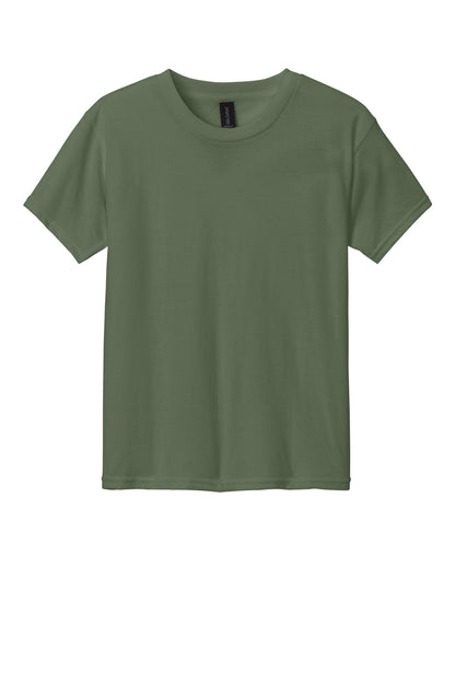 Front View of Cactus Gildan Youth Softstyle CVC Tee 64000BCVC plain