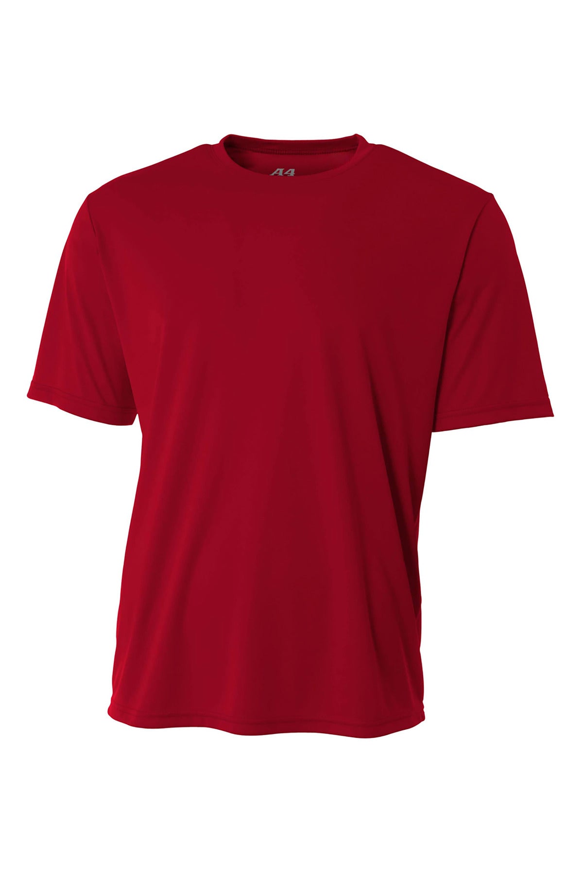 Front View of Cardinal A4 Cooling Performance Short Sleeve Tee A4N3142 plain