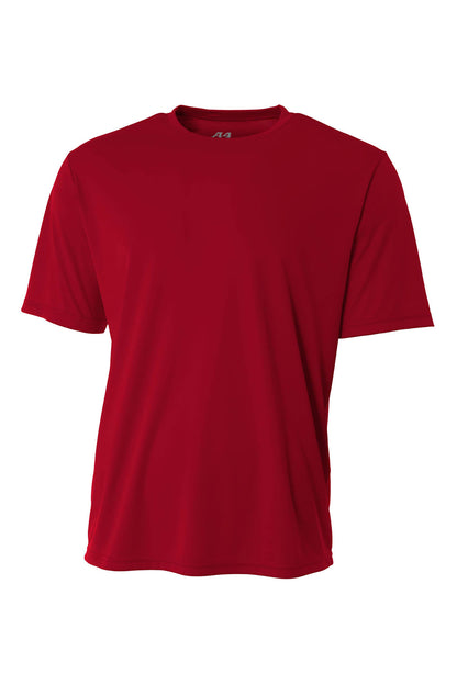 Front View of Cardinal A4 Cooling Performance Short Sleeve Tee A4N3142 plain