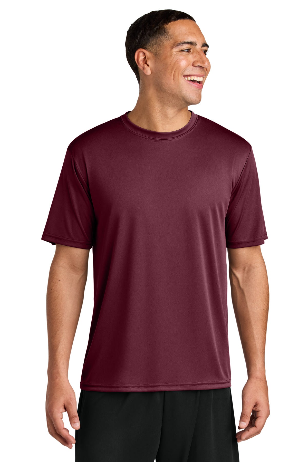 Front View of Cardinal A4 Cooling Performance Short Sleeve Tee A4N3142 plain