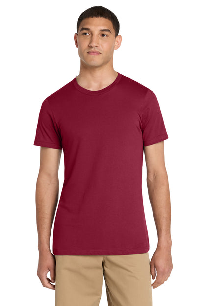 Front View of Cardinal BELLA+CANVAS Unisex Jersey Short Sleeve Tee. BC3001 plain
