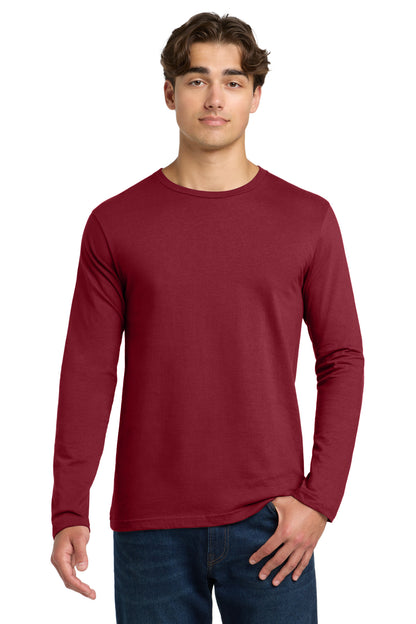 Front View of CardinalRd Gildan Softstyle Long Sleeve T-Shirt. 64400 plain