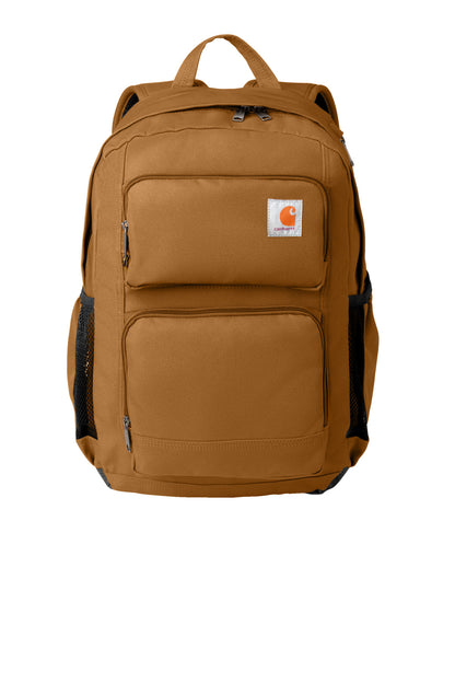 Front View of CarharttBr Carhartt 28L Foundry Series Dual-Compartment Backpack CTB0000486 plain