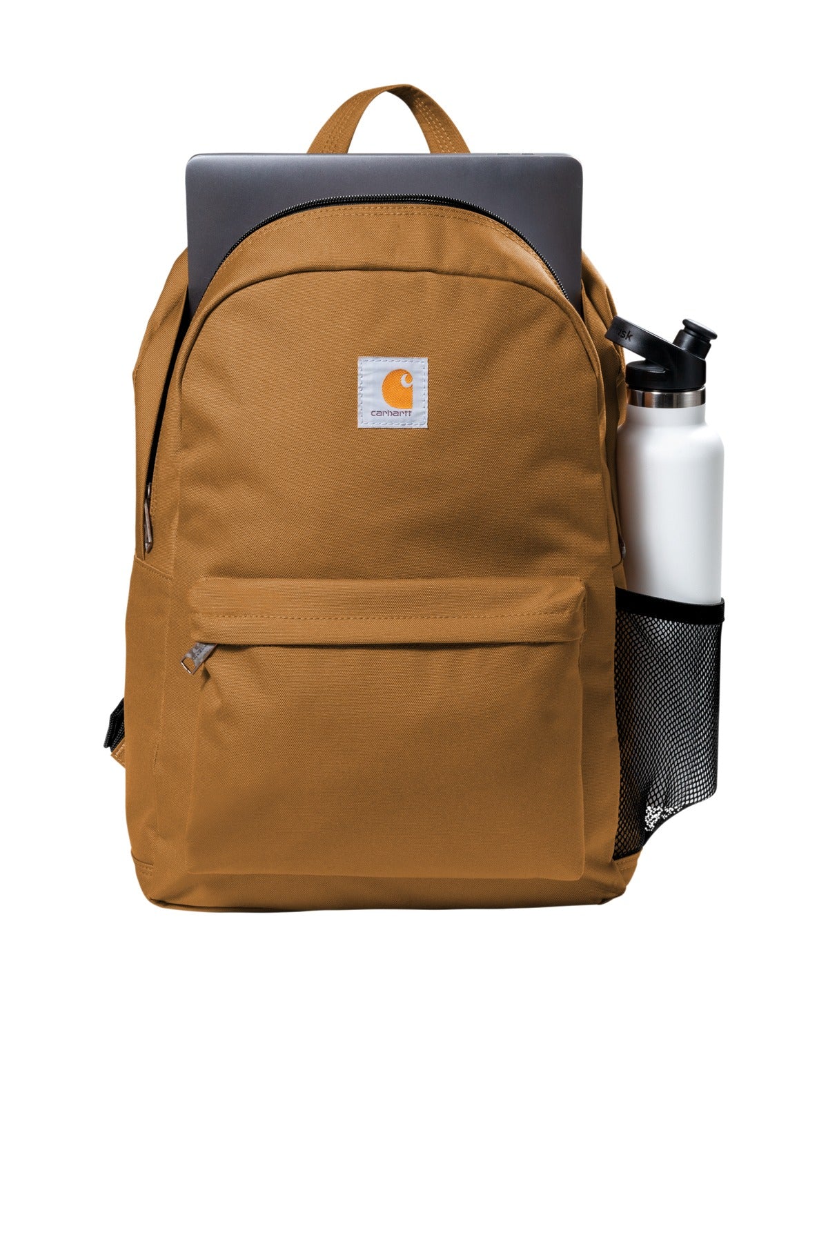 Front View of CarharttBr Carhartt Canvas Backpack. CT89241804 plain
