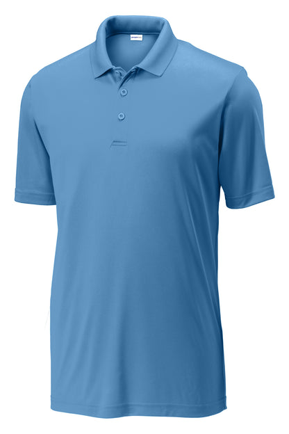 Front View of Carolina Blue Sport-Tek PosiCharge Competitor Polo. ST550 plain