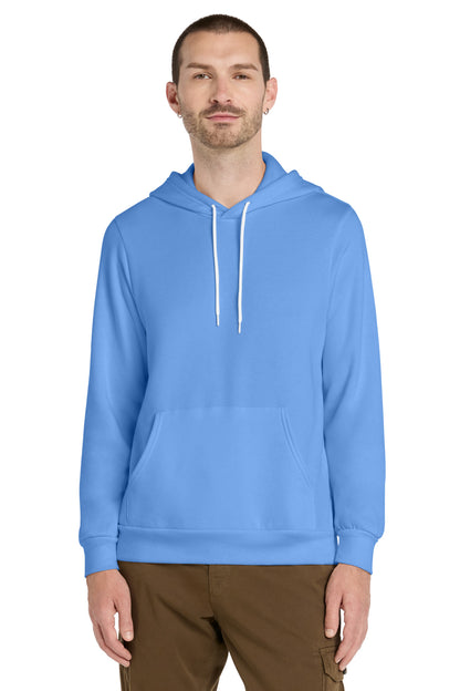 Front View of CarolinaBl BELLA+CANVAS Unisex Sponge Fleece Pullover Hoodie. BC3719 plain