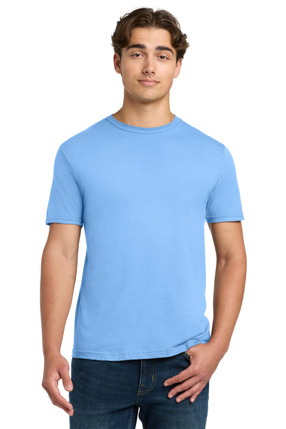 Front View of CarolinaBl Gildan Softstyle T-Shirt. 64000 plain