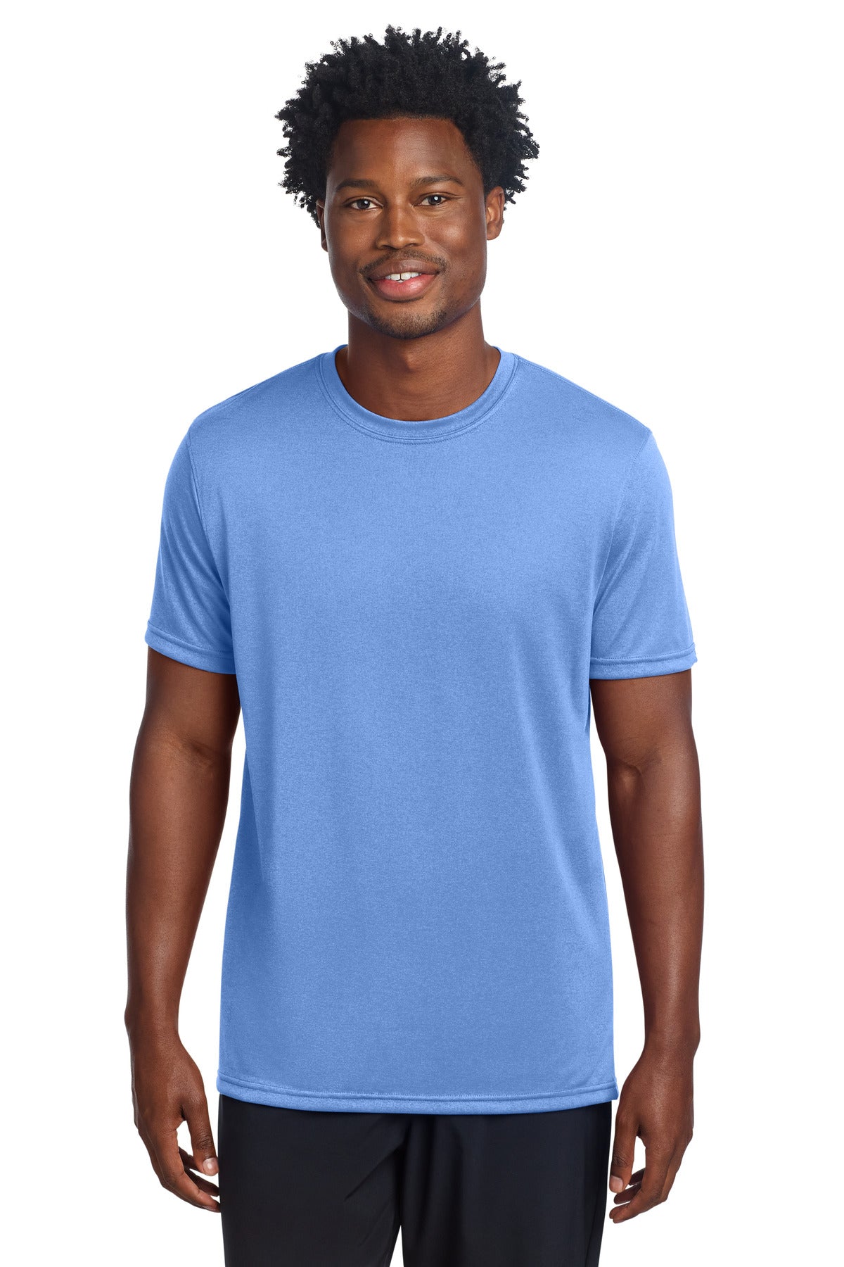 Front View of CarolinaBl Sport-Tek Echo Tee ST760 plain