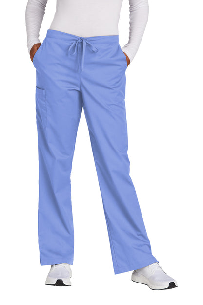 Front View of Ceil Wink Women's WorkFlex Flare Leg Cargo Pant WW4750 plain