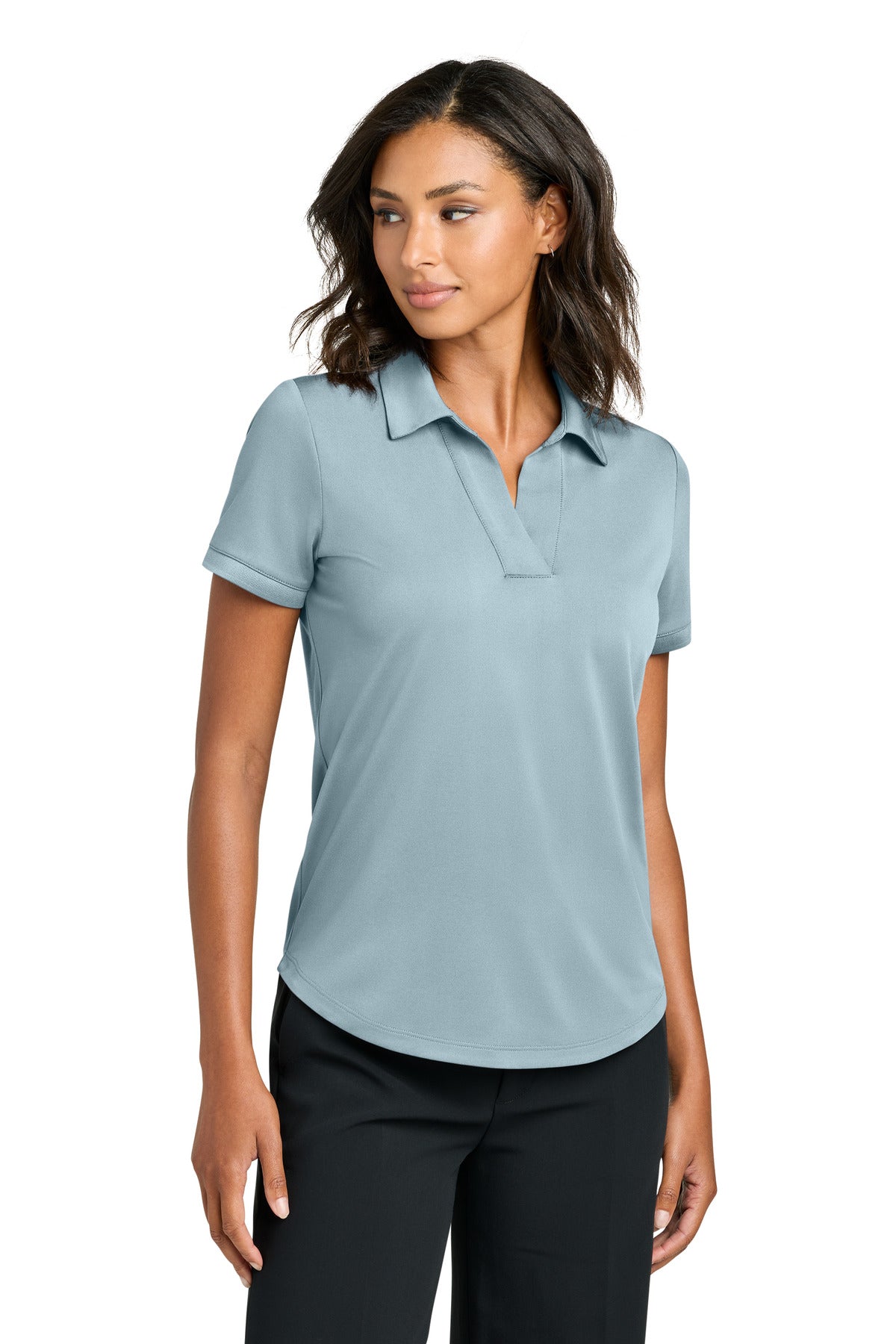 Front View of CelestialB Mercer+Mettle Women's Everyday Performance Polo MM1031 plain