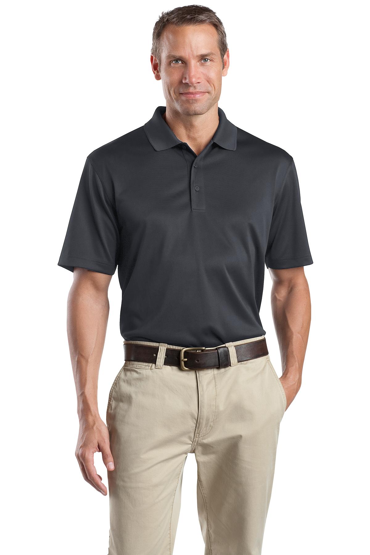Front View of Charcoal CornerStone - Select Snag-Proof Polo. CS412 plain