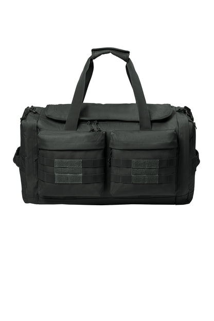 Front View of Charcoal CornerStone Tactical Duffel CSB815 plain