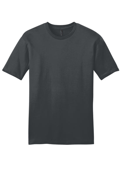 Front View of Charcoal District Very Important Tee . DT6000 plain