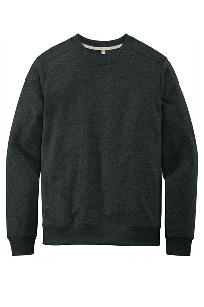 Front View of Charcoal Hthr District Re-Fleece Crew DT8104 plain