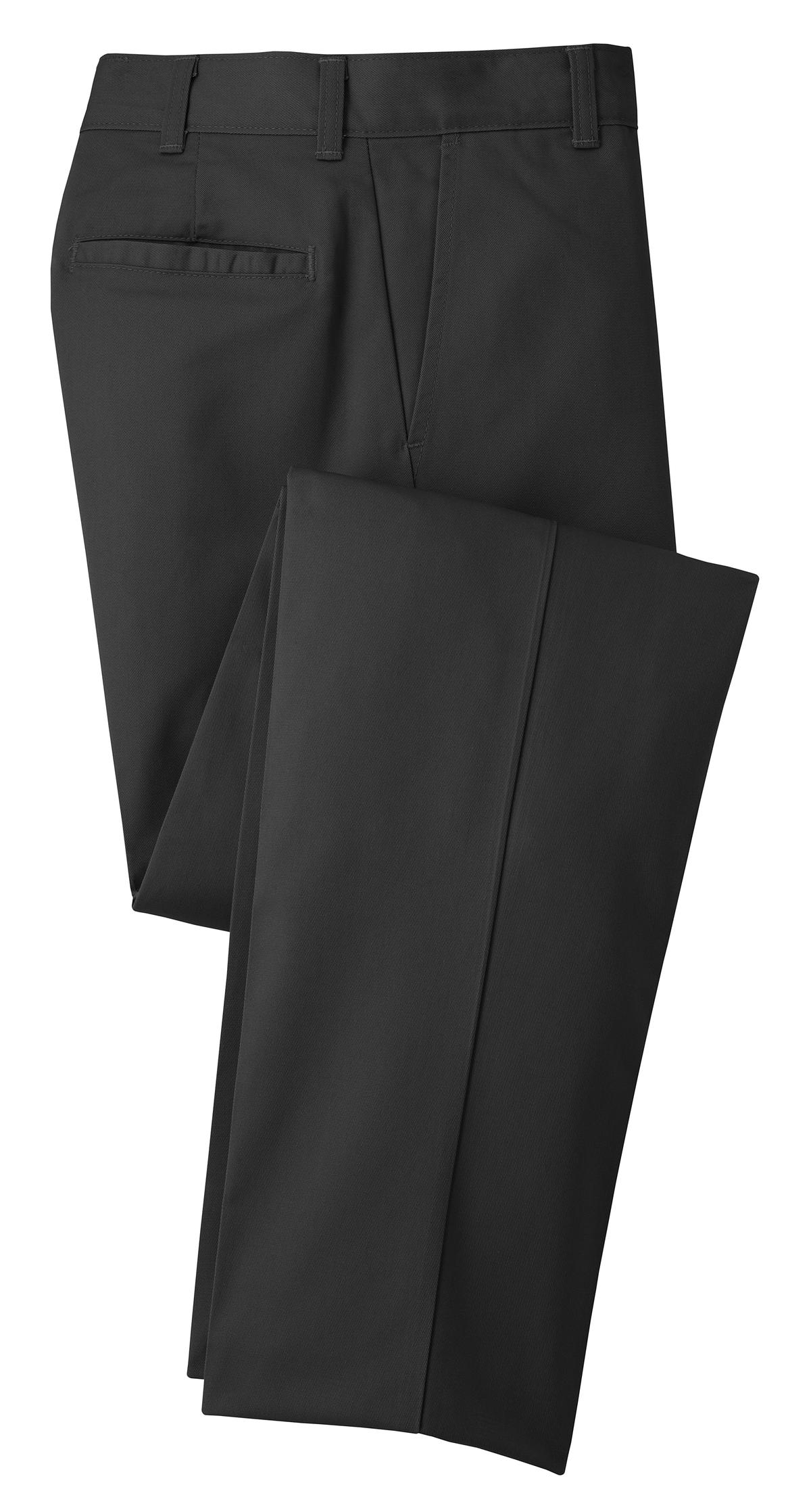 Front View of Charcoal Red Kap Industrial Work Pant. PT20 plain