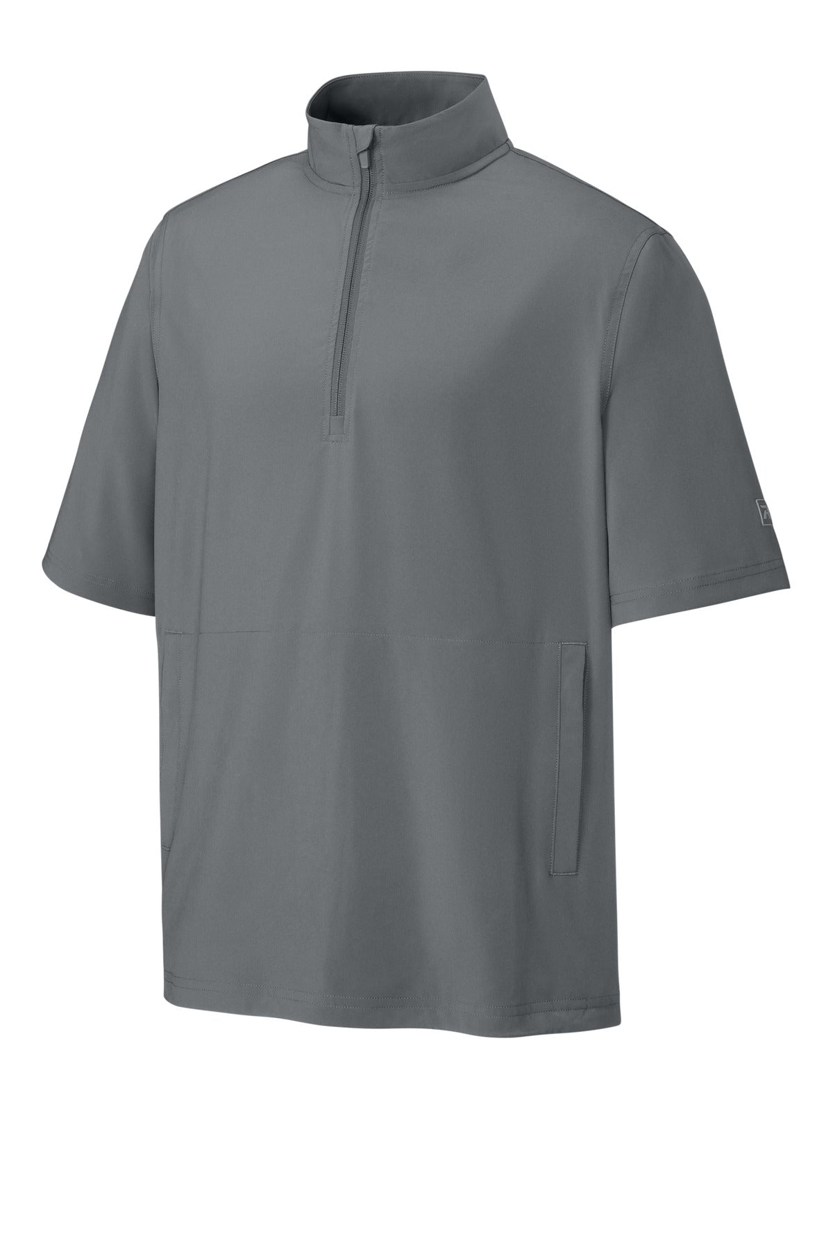 Front View of Charcoal Richardson Barrage Wind Shirt RA7400SSQ plain