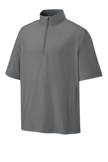 Front View of Charcoal Richardson Barrage Wind Shirt RA7400SSQ plain