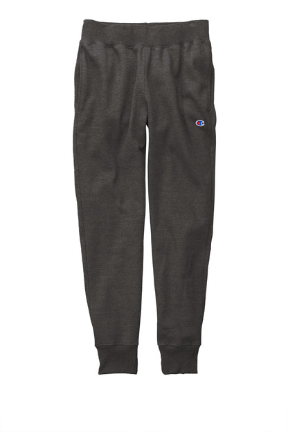 Front View of CharcoalHt Champion Reverse Weave Jogger RW25 plain