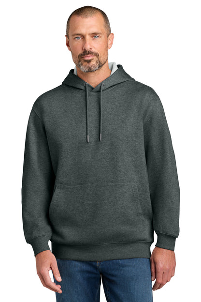 Front View of CharcoalHt CornerStone Tough Fleece Pullover Hoodie CSF630 plain