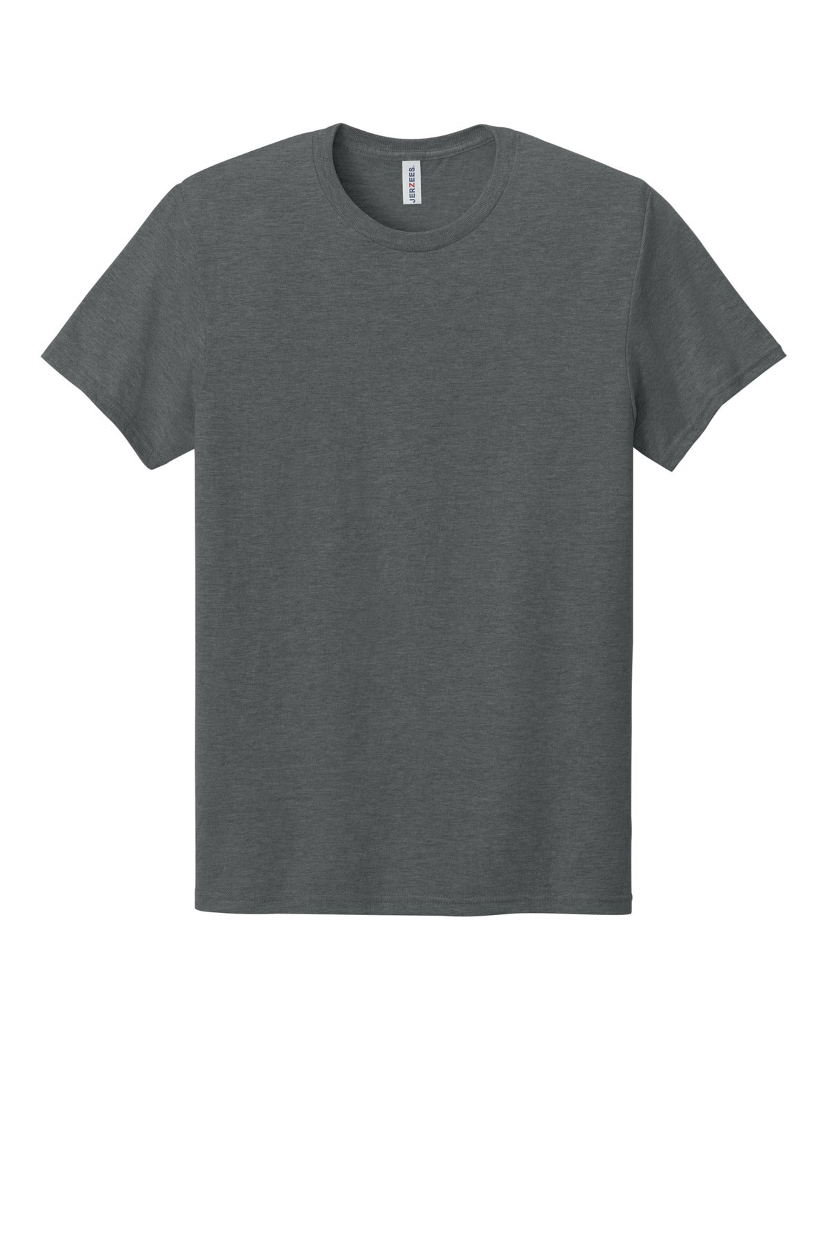 Front View of CharcoalHt Jerzees Premium Blend Ring Spun T-Shirt 560M plain