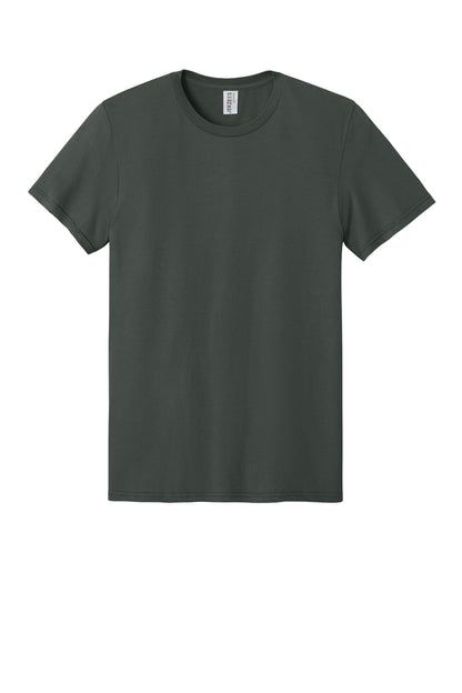 Front View of CharGrey Jerzees Ultimate Unisex Ring Spun T-Shirt IC46M plain