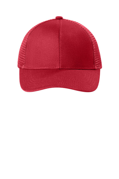 Front View of Chili Red Port Authority Adjustable Mesh Back Cap. C911