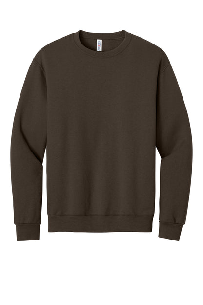 Front View of CHOCOLATE Jerzees - NuBlend Crewneck Sweatshirt. 562M plain