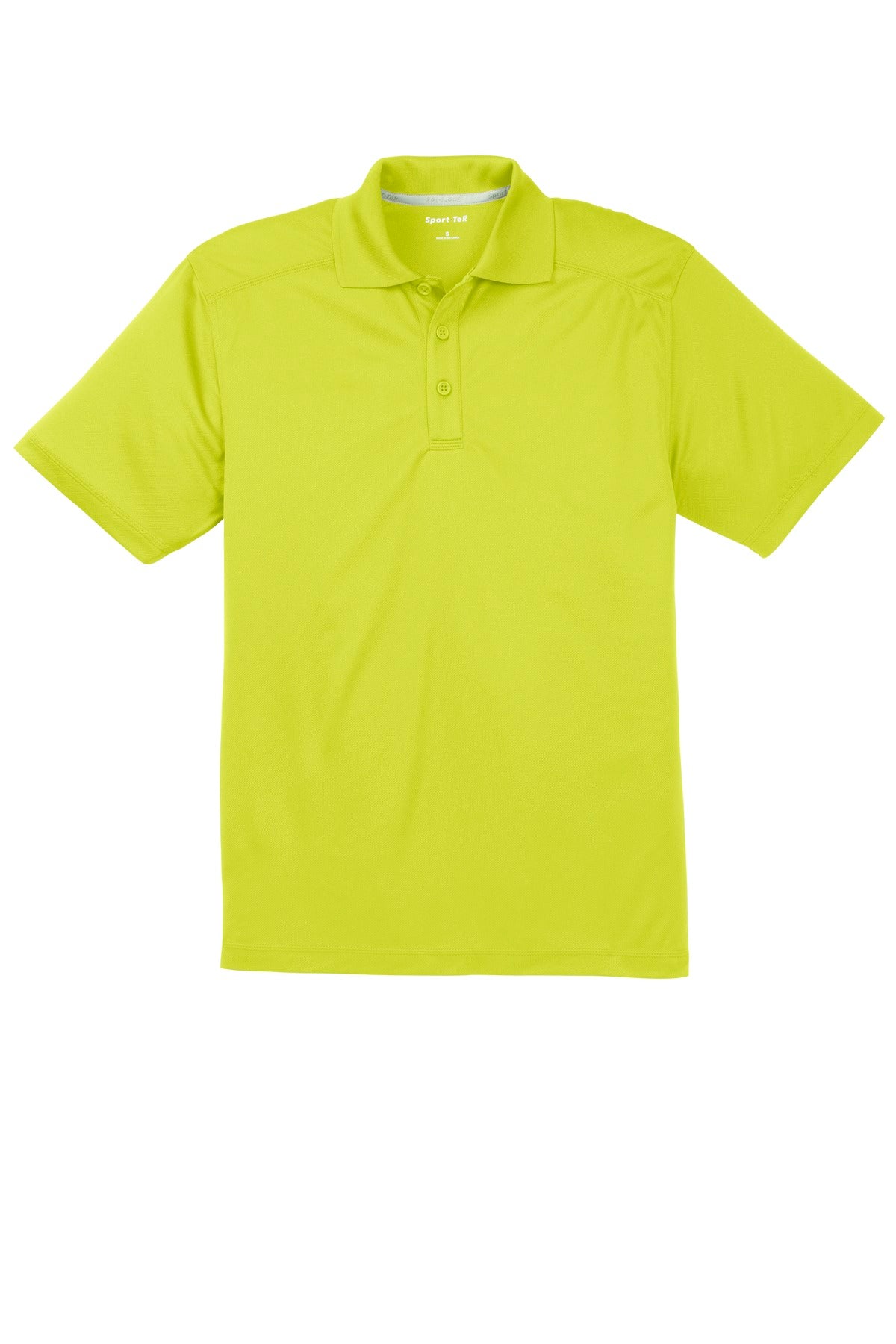 Front View of Citron Sport-Tek PosiCharge Micro-Mesh Polo. ST680 plain