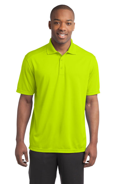 Front View of Citron Sport-Tek PosiCharge Micro-Mesh Polo. ST680 plain