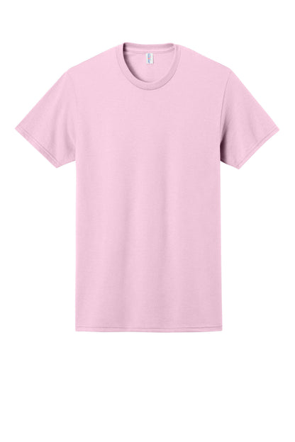 Front View of Classic Pink Jerzees - Dri-Power 50/50 Cotton/Poly T-Shirt. 29M plain
