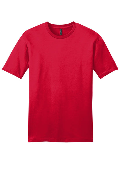 Front View of Classic Red District Very Important Tee . DT6000 plain