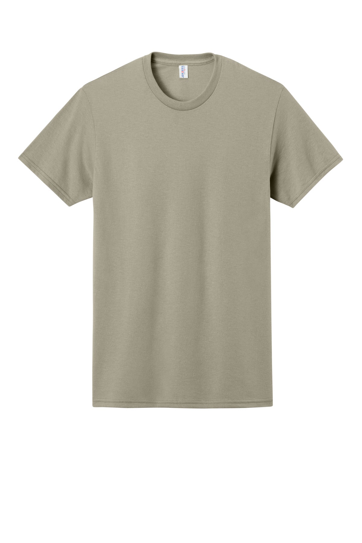 Front View of Clay Jerzees - Dri-Power 50/50 Cotton/Poly T-Shirt. 29M plain