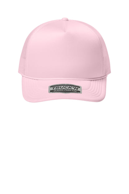 Front View of CloudPink Port Authority Foam Truck'N Cap C993 plain