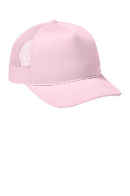 Front View of CloudPink Port Authority Foam Truck'N Cap C993 plain