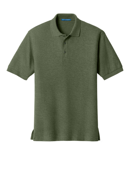 Front View of Clover Green Port Authority Extended Size Silk Touch Polo K500ES plain