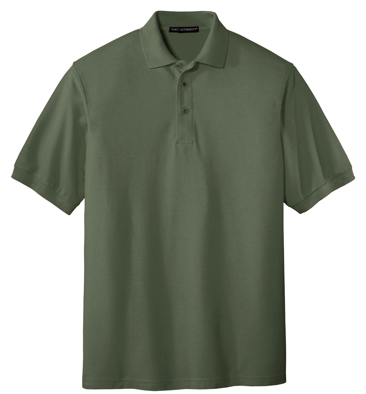 Front View of Clover Green Port Authority Extended Size Silk Touch Polo K500ES plain